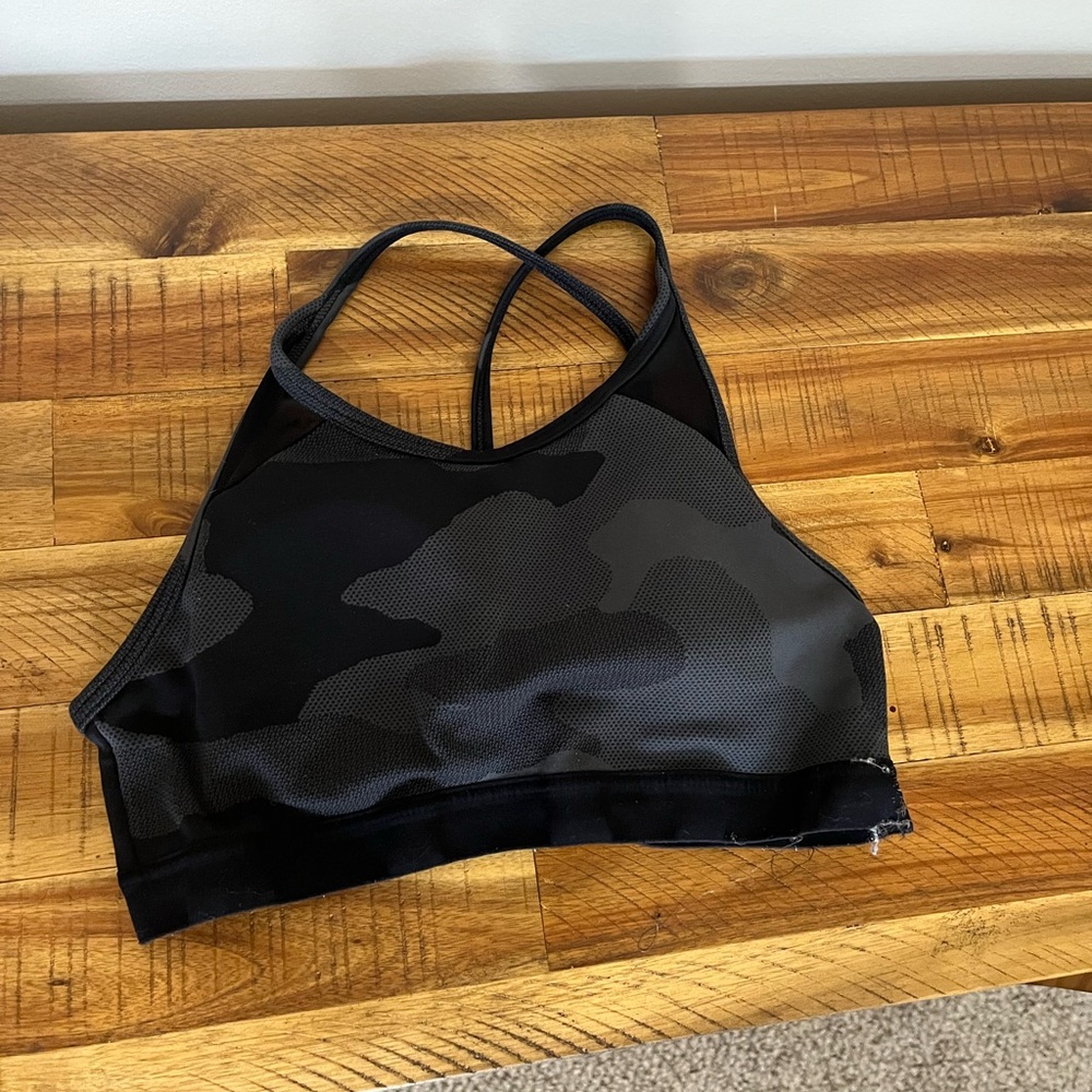 Aerie Camo High Neck Sports Bra